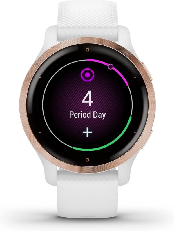 Garmin Venu 2S GPS 40mm Smartwatch, AMOLED Touchscreen, All-day Advanced Health & Fitness Features, Music Storage, Wellness Smartwatch with up to 10 days battery life, White - Image 17