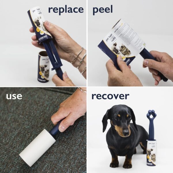 KORBOND Pet Lint Roller Refills - 396 Sheets, Lemon Scented | Lint Rollers, Lint Remover, Pet Hair Remover, Dog Hair Remover, Cat Hair Remover, Lint Roller Refills, Pet Hair Remover Roller - Image 4