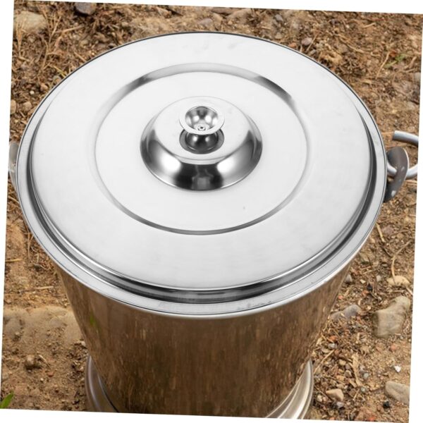 Universal Soup Pot Lid Sturdy Wear-Resistant Stainless Steel Easy to Clean Kitchen Accessory - Image 6