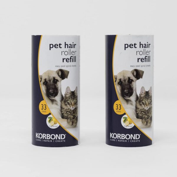 KORBOND Pet Lint Roller Refills - 396 Sheets, Lemon Scented | Lint Rollers, Lint Remover, Pet Hair Remover, Dog Hair Remover, Cat Hair Remover, Lint Roller Refills, Pet Hair Remover Roller - Image 5
