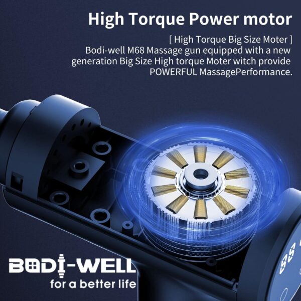 Bodi-well for a better life Massage Gun Heavy Duty, C-black - Image 4