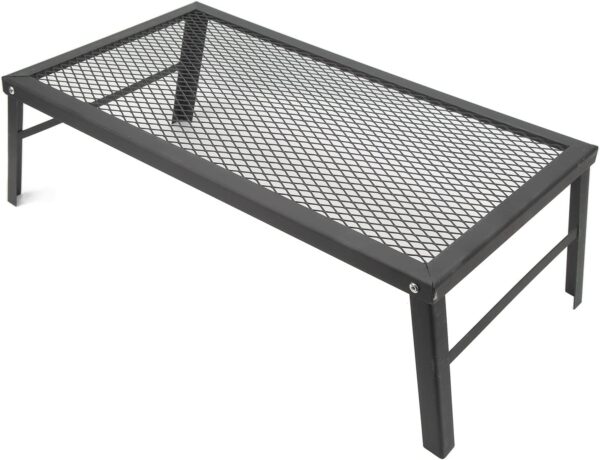 Folding Campfire Grill Heavy Duty Iron Waterproof Portable Camp Fire Cooking Rack for Outdoor Barbecue - Image 2