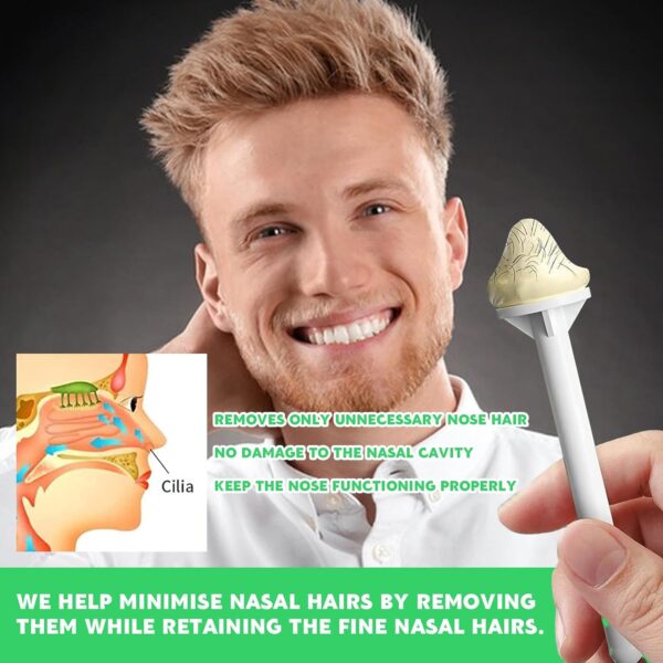 50g Nose Hair Wax Nose Waxing Kit Nose Wax for Men & Women with 20 Nose Wax Sticks + 8 Moustache Stencils + 10 Containers, Safe, Easy, Quick and Painless - Image 7