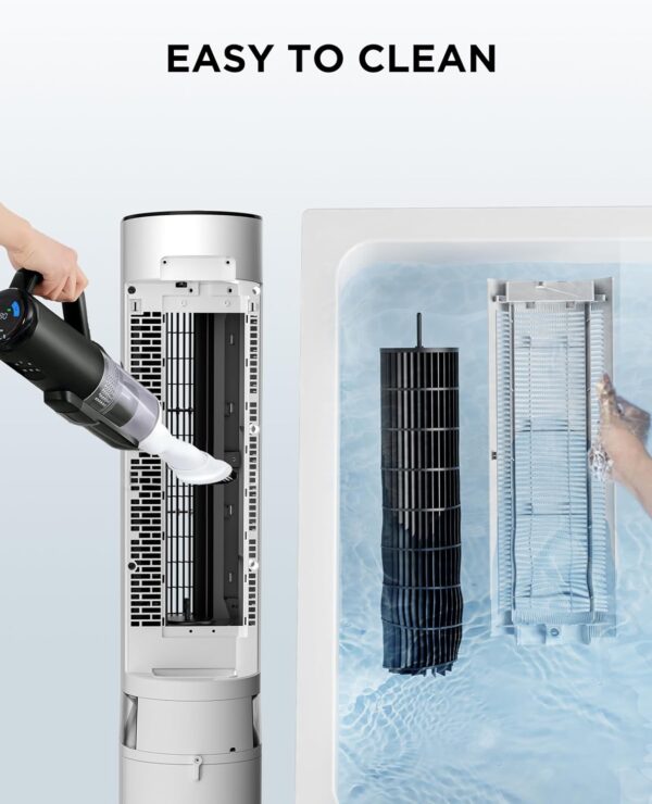 Midea 7L 3-in-1 Air Cooler, Ultra-Quiet Operation, Sensicool Energy Saving, 6 Speeds & 5 Modes, 12H Timer, Detachable and Washable Filter, LED Display & Remote Control, AC Powered for Home & Office - Image 7