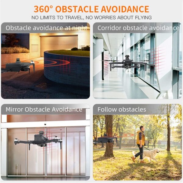 KF106 MAX Drone with Camera 4K HD, 360° Obstacle Avoidance, 3-Axis Gimbal, 22 Minutes Flight Time, GPS Follow Me, Smart Return, Professional Quadcopter, 3 Batteries - Image 8