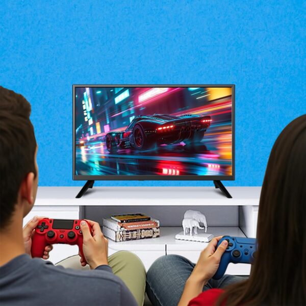 24 Inch Small TV, DVB-T/T2/ FreeView HD Digital Audio, full view Reduction Color Engine LED Backlighting,AC/DC-12V in/HDMI/VGA/USB Media Player for Camper,Bedroom - Image 7