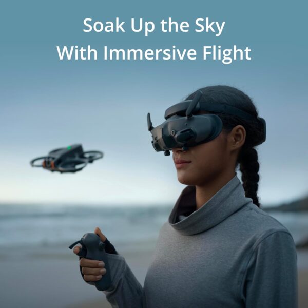 DJI Goggles 3, FPV Goggles with Stunning Micro-OLED Screens, Immersive Flight Experience, O4 HD Video Transmission, Adjustable Diopters, Wireless Streaming, Drone Goggles with Real View PiP - Image 3