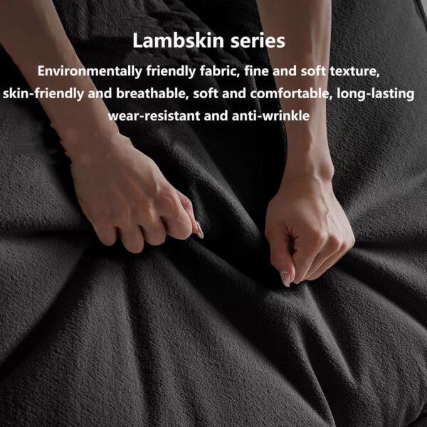 Lazy Sofa Human Dog Bed Comfy Lazy Sofa Chair,Foam &Down Filling Convertible Sleeper Sofa Bed Extra Thick and Long Floor Sofa for Living Room Bedroom Dorm Salon Offi 200cm/79inch - Image 4