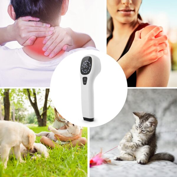 iKeener Red Light Therapy Device,FDA Cleared Handheld Cold Laser Therapy Device,Infrared Light Therapy Pain Relief Device for Joint and Muscle,Knee,Shoulder,Back,Neck Reliever(2x808nm,12x650nm)(White) - Image 9