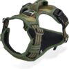 Dog Harness No Pull for Large Medium Dogs, Adjustable Reflective Harness Dog Harness Escape proof Lightweight Breathable Pet Vest Harness medium large dog for Walking Training Camo Green M - Image 2
