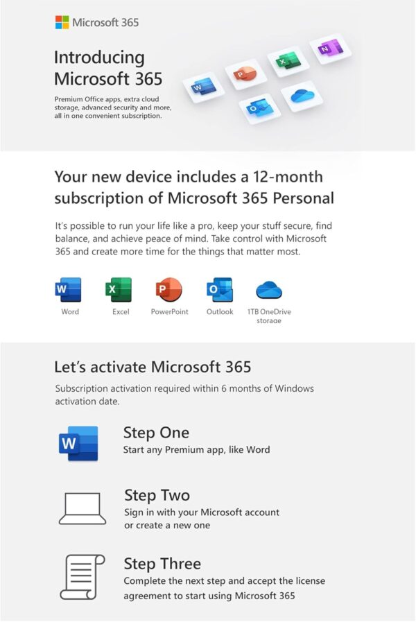 Lenovo Newest IdeaPad 1 Laptop Computer, 15.6" FHD, Intel Pentium Silver N6000, 1-Year Office 365, 20GB DDR4 RAM, 1TB PCIe SSD, WiFi 6, BT 5.1, Abyss Blue, Windows 11 Home S, BROAG Extension Cable - Image 7