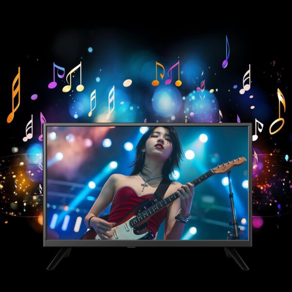 24 Inch Small TV, DVB-T/T2/ FreeView HD Digital Audio, full view Reduction Color Engine LED Backlighting,AC/DC-12V in/HDMI/VGA/USB Media Player for Camper,Bedroom - Image 6