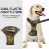 Dog Harness No Pull for Large Medium Dogs, Adjustable Reflective Harness Dog Harness Escape proof Lightweight Breathable Pet Vest Harness medium large dog for Walking Training Camo Green M - Image 5