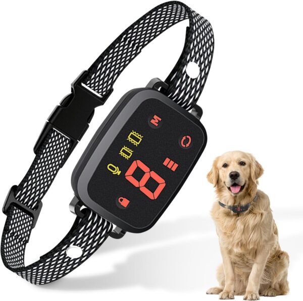 Vilntrosia Anti Barking Dog Collars, Bark collar, Vibration & Beep Modes, 8-Level Sensitivity Adjustable, Harmless Design with IP67 Waterproof of Dogs - Image 2