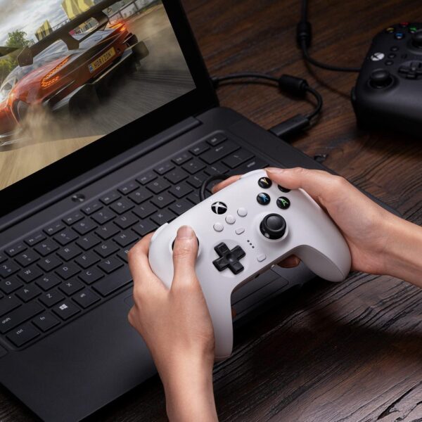 8Bitdo Ultimate Wired Controller for Xbox Series X, Xbox Series S, Xbox One, Windows 10 & Windows 11 (White) (Xbox Series X/) - Image 8