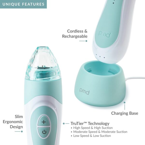 PMD Personal Microderm Elite Pro - At-Home Microdermabrasion Machine with Kit for Face & Body - Exfoliating Crystals and Vacuum Suction for Fresh and Radiant Skin - Three Speed and Suction Options - Image 10