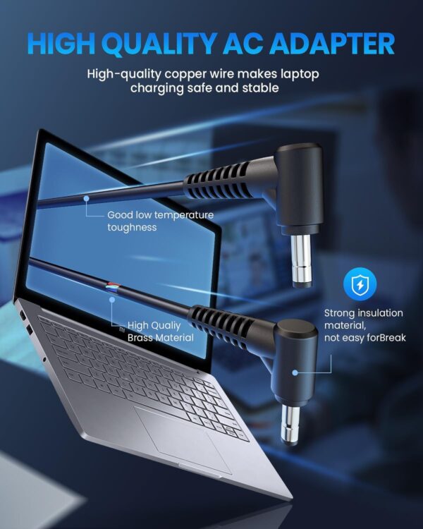 Lenovo Laptop Charger | Compatible with Lenovo IdeaPad 310, 320S, 330S & Yoga 510, 520, 710 | Power Cord Supply, 4.0 * 1.7mm Tip - Image 5