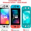 Teyomi Carrying Case Compatible with Nintendo Switch OLED Model 2021, Nintendo Switch Accessory Bundle with Case, Protective Film, Transparent Case for Nintendo Switch OLED, Case for Joy-Con Handle - Image 3