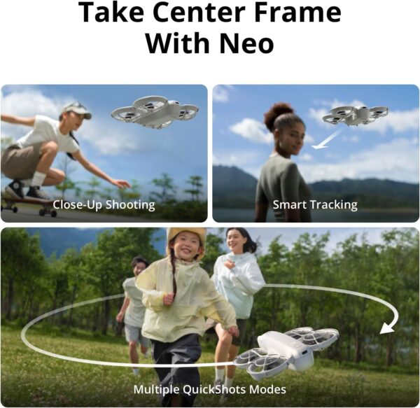 DJI Neo Two-Battery Combo, Mini Drone with 4K UHD Camera for Adults, 135g Follow Me Drone with Palm Takeoff, Subject Tracking, QuickShots, Stabilized Video, Propeller Guard (Controller-Free) - Image 5