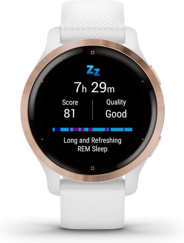 Garmin Venu 2S GPS 40mm Smartwatch, AMOLED Touchscreen, All-day Advanced Health & Fitness Features, Music Storage, Wellness Smartwatch with up to 10 days battery life, White - Image 15