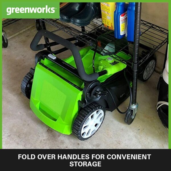 Greenworks G24X2LM41K2X Cordless Lawnmower for Lawns up to 220m², 41cm Cutting Width, 50L Bag PLUS Two 2 x 24V (48V equivalent) 2Ah Batteries and Twin Charger - Image 7