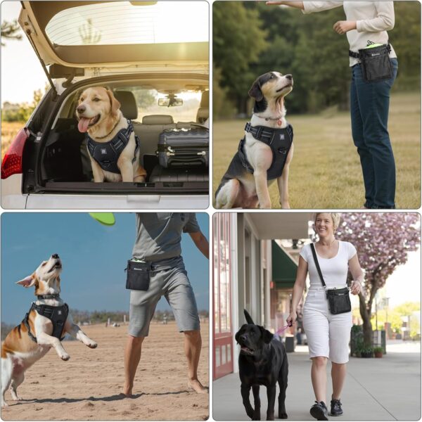 Dog Harness, Dog Harness for Small Medium Large Dogs No Pull Adjustable Padded Reflective Harness with Handle for Walking Training - Image 5