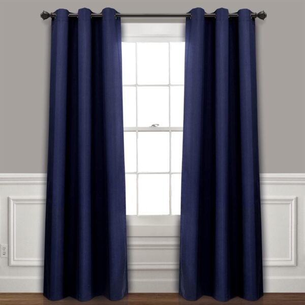 Lush Decor Absolute Blackout Blue Insulated Grommet Window Curtain Panel Pair | Room Darkening, Energy Efficient, 95 in x 38 - Image 3