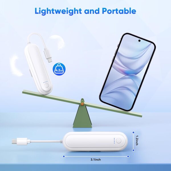 YUANHOT 2 Pack Battery Pack for Meta Quest 3S/3/2, 20000mWh 18W Fast Charging for Oculus Quest 3S/3 Accessories, Extended VR Headset, Lightweight and Portable Charger for Extra 2-4H - Image 8