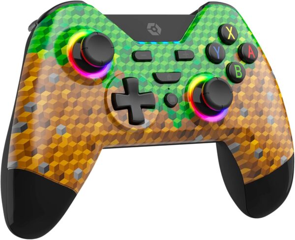 WX4+ Wireless Controller for Nintendo Switch - Cubes - with Customisable RGB Lighting and Programmable Back Buttons - Bluetooth Compatible - Image 4