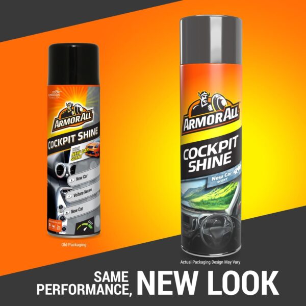 Armor All, Cockpit Shine Car Interior Cleaner 500ml, New Car, Cleans and Restores Dashboards and Trims, Anti-Static Formula, Suitable for Plastic,Rubber and Vinyl, Ideal for Car Detailing, Made in UK - Image 3