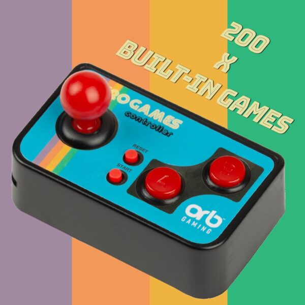Plug and Play Retro TV Games Controller Console, 200 Built In Games, 8-Way Joystick & 2 Buttons, for Adults & Kids - ThumbsUp! - Image 6