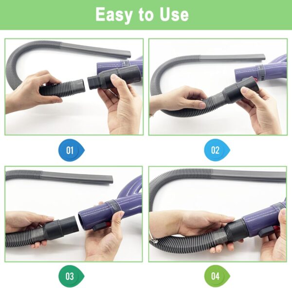 Dryer Vent Cleaner Kit Compatible with Shark Dryer Lint Vacuum Attachment for Shark NV350 NV351 NV352 NV353 NV360 NV356E NV500 NV501 NV503 Series Cordless Vacuum Cleaner Removes Deep Lint - Image 4
