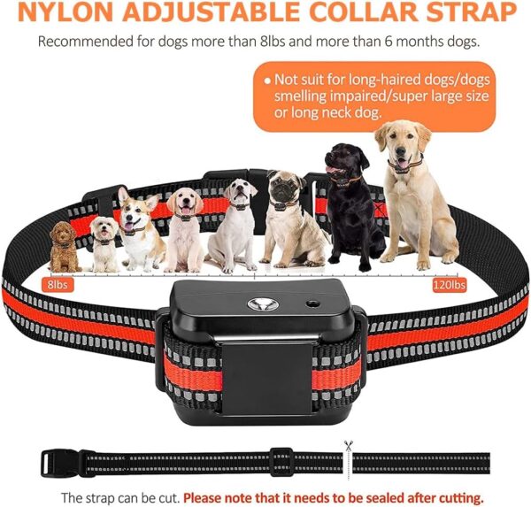 Anti Barking Dog Collars, Automatic Citronella Spray Stop Dog Barking Collar, Rechargeable Anti Bark Collar for Small Large Dogs, Safety No Shock Dog Training Collar - Image 4