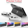 Teyomi Carrying Case Compatible with Nintendo Switch OLED Model 2021, Nintendo Switch Accessory Bundle with Case, Protective Film, Transparent Case for Nintendo Switch OLED, Case for Joy-Con Handle - Image 8