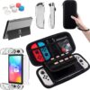 Teyomi Carrying Case Compatible with Nintendo Switch OLED Model 2021, Nintendo Switch Accessory Bundle with Case, Protective Film, Transparent Case for Nintendo Switch OLED, Case for Joy-Con Handle - Image 2