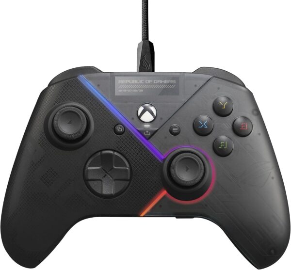 ASUS ROG Raikiri officially licensed Xbox controller, remappable buttons & triggers, 2 rear buttons, step & linear triggers, adjustable joystick sensitivity, 3.5mm jack with ESS DAC, for PC and Xbox - Image 2