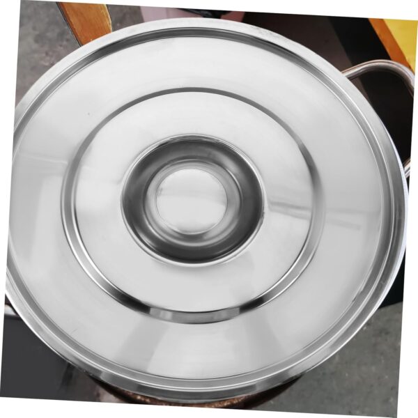 Universal Soup Pot Lid Sturdy Wear-Resistant Stainless Steel Easy to Clean Kitchen Accessory - Image 9