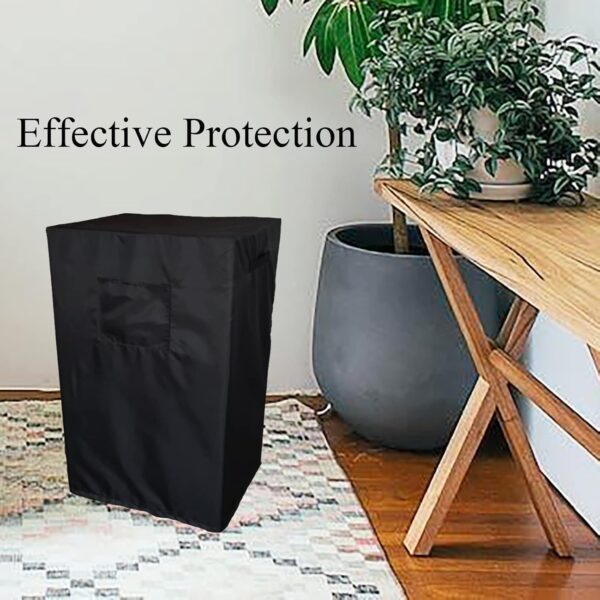 2 Pieces Indoor Portable Air Conditioner Cover, AC Unit Dustproof Storage Protection Cover for Mobile AC. Fits SereneLife 10000 BTU (SLPAC10) etc 20.8"Lx17.7"Wx35"H Black - Image 6