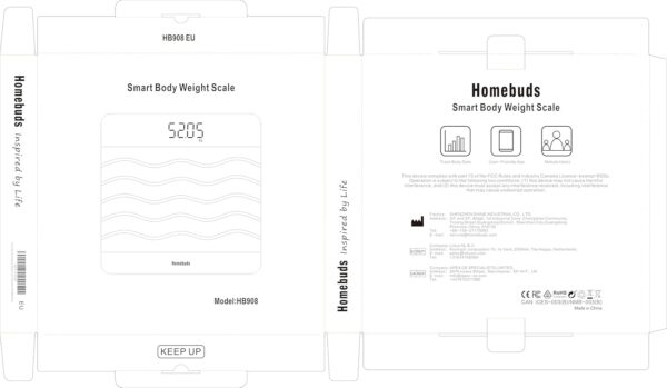 Homebuds 42st/600lb Digital Bathroom Scales for Body Weight and BMI Via Smart APP, High Accuracy in 0.1lb Assured by Weighing Professional Since 2001, 8mm Tempered Glass, Extra Large LED, Black - Image 11