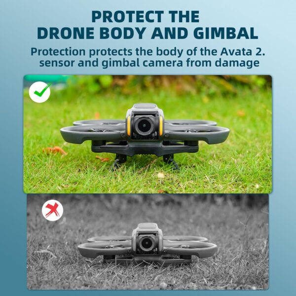 AVATA 2 Landing Gear,Foldable Extended Landing Legs for DJI AVATA 2,Height Extension Drone Protector Accessories - Image 4