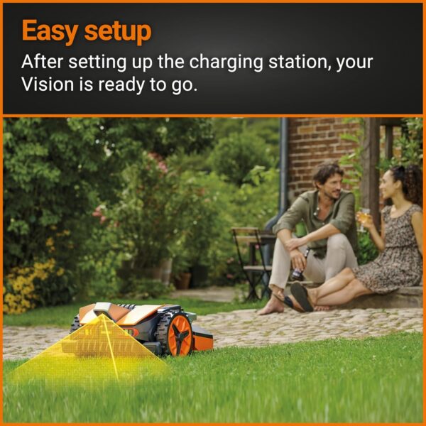 WORX WR202E Landroid Robotic Lawn Mower – 250m² Patented AIA Mowing Multi-Zone, Auto Charging, 20V PowerShare Battery, Rain Sensor, Cut-to-Edge Technology, App-Controlled, Accessories Included - Image 3