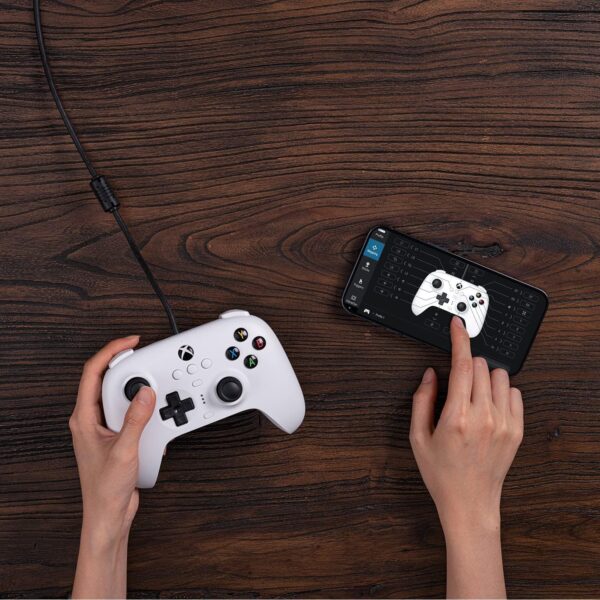 8Bitdo Ultimate Wired Controller for Xbox Series X, Xbox Series S, Xbox One, Windows 10 & Windows 11 (White) (Xbox Series X/) - Image 10