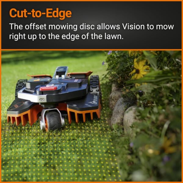 WORX WR202E Landroid Robotic Lawn Mower – 250m² Patented AIA Mowing Multi-Zone, Auto Charging, 20V PowerShare Battery, Rain Sensor, Cut-to-Edge Technology, App-Controlled, Accessories Included - Image 9