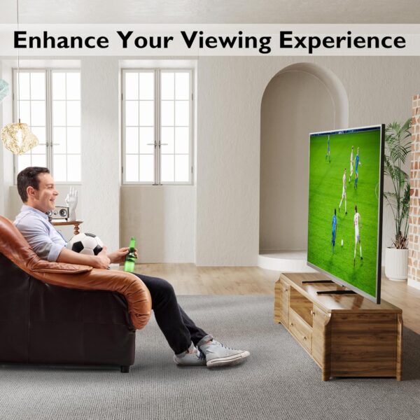 Universal Table Desk Pedestal TV Stand Tabletop Screen for 22"-65" LCD/LED TVs-Securely Holds 50KG & Max.VESA 800x400mm - Image 8