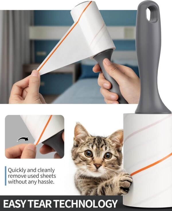 MR.SIGA Lint Rollers for Pet Hair Extra Sticky, 720 Sheets, Lint Remover for Clothing, Furniture, Pet Hair Remover with Easy Tear Sheets - Image 4