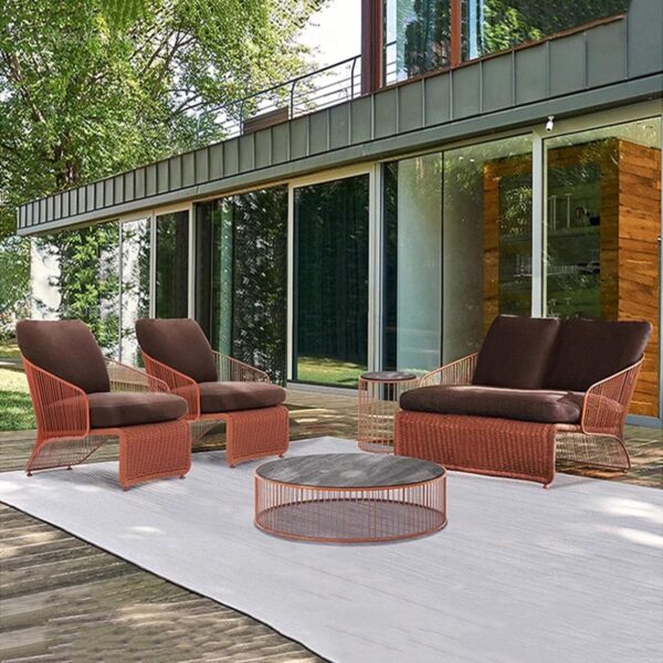MOLVUS Patio Loveseat, All-Weather Rattan 2 Seater Sofa, Outdoor Patio Furniture Set For Balcony Backyard Deck Poolside - Image 3