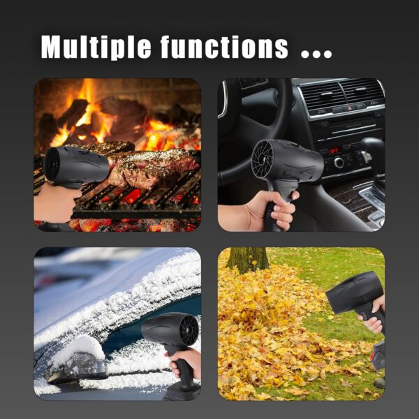 Small Cordless Leaf Blower,130000RPM Handheld Electric Dust Blower, Mini Jet Dry Blower Fan with 2 Battery,for Computer Keyboard,Outdoors,Car,Home - Image 8
