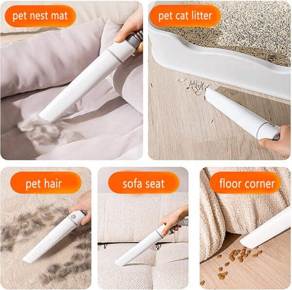 PJDDP Pet Grooming Kit & Vacuum Suction Pet Hair, Dog Grooming Kit for Shedding Pet Hair Low Noise,Professional Grooming Clippers with 5 Grooming Tools for Dogs Cats and Other Animals - Image 8