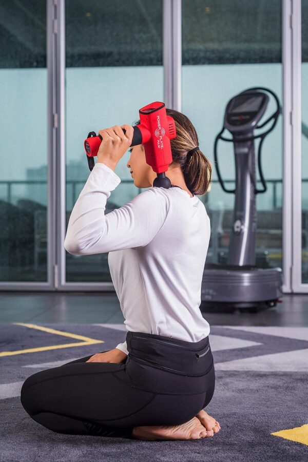 Power Plate Red Pulse 3.0 with Carry case, Whisper Quiet, Light-Weight Portable Handheld Massager with Antimicrobial Technology; Rechargeable, 6 Hour Battery Life, 6 Intensity Levels, 6 attachments - Image 6