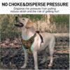 Dog Harness No Pull for Large Medium Dogs, Adjustable Reflective Harness Dog Harness Escape proof Lightweight Breathable Pet Vest Harness medium large dog for Walking Training Camo Green M - Image 9